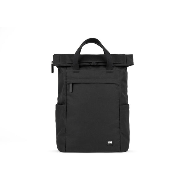 roka london All Black Finchley Backpack in Ash
