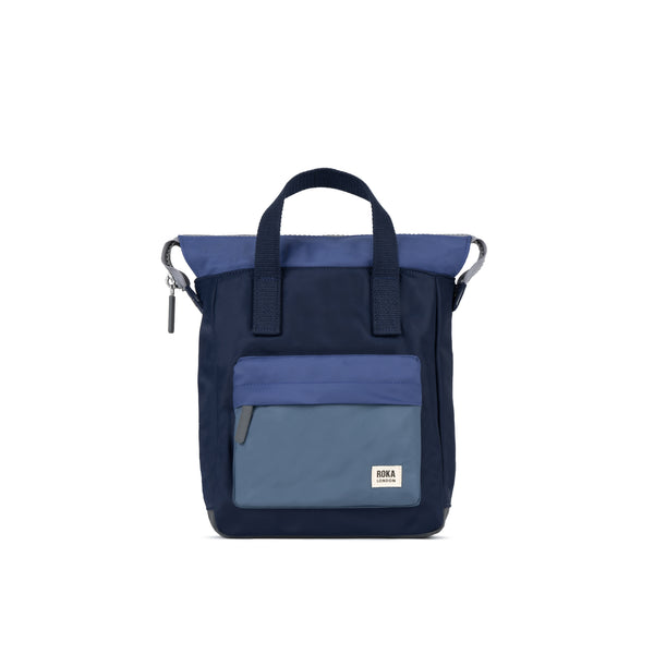roka london Bantry Backpack in Indigo Tonal