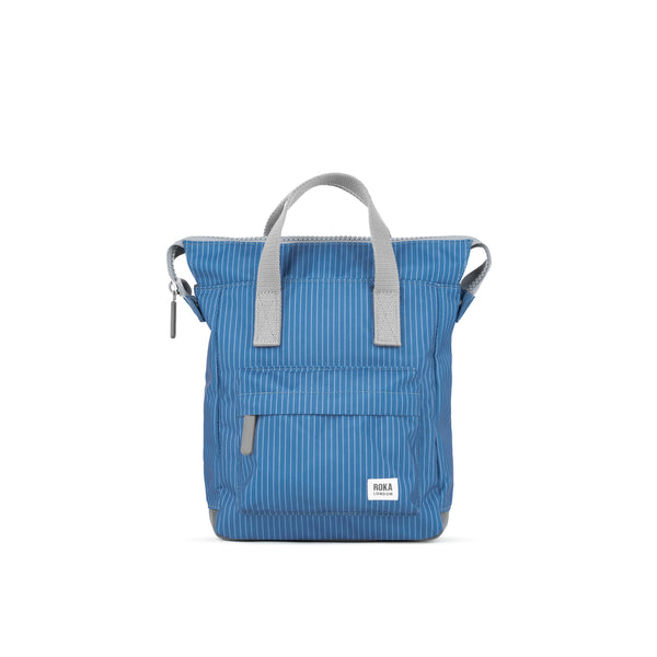 roka london Bantry Backpack in Medium Wash Denim