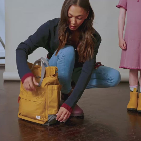 Roka London Bayswater Umbrella Backpack In Plum