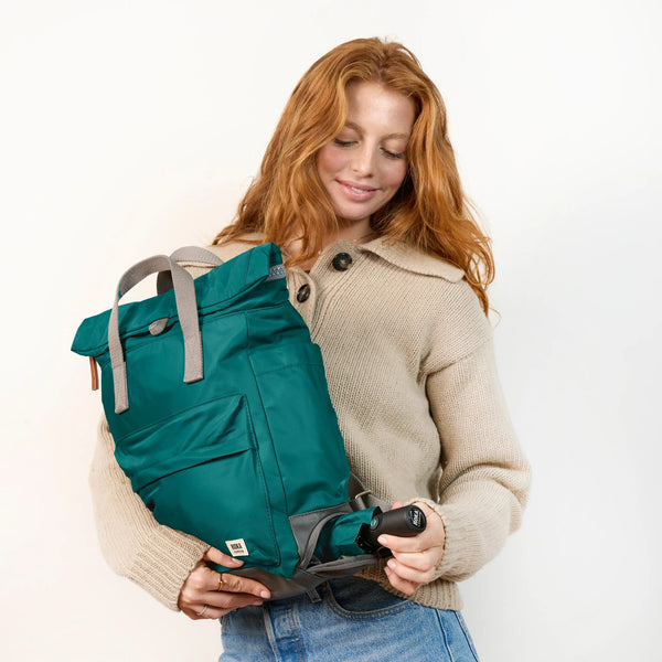 Roka London Bayswater Umbrella Backpack In Teal