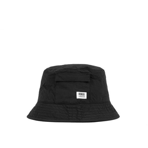 roka london Bedford Bucket Hat in Black