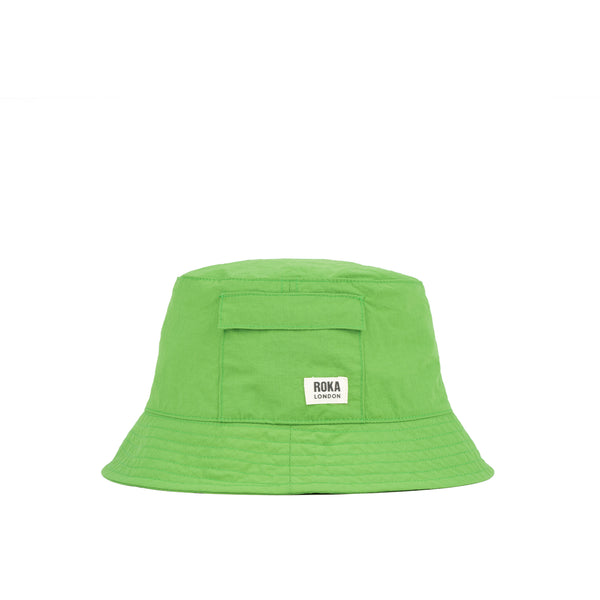 roka london Bedford Bucket Hat in Kiwi