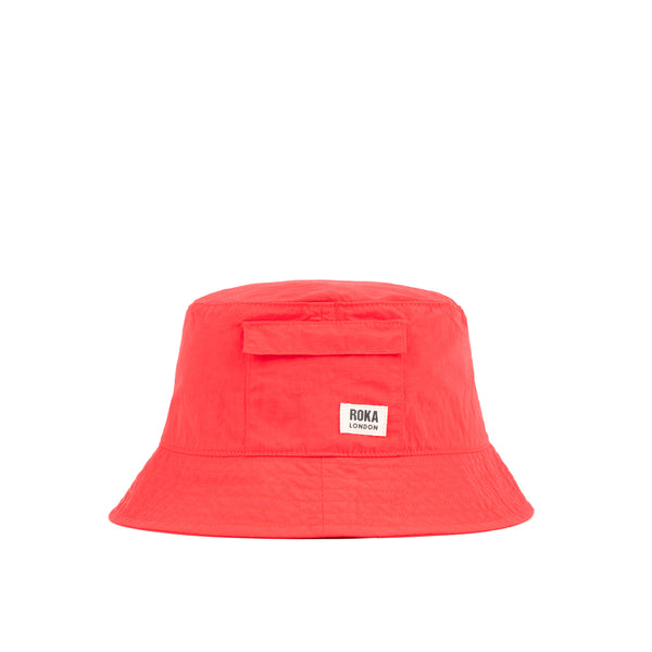 roka london Bedford Bucket Hat in Poppy