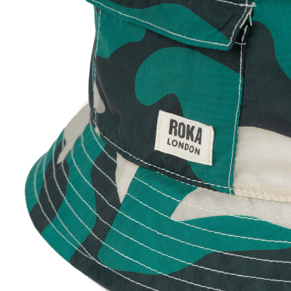 Roka London Bedford Bucket Hat In Urban Rose Camo