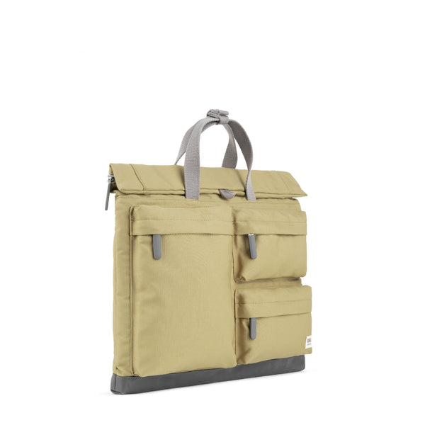 Roka London Blackfriars Messenger Bag In Khaki