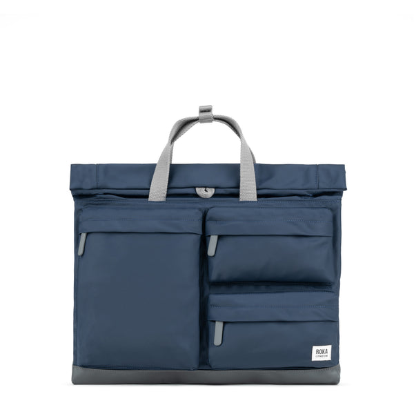 roka london Blackfriars Messenger Bag in Midnight