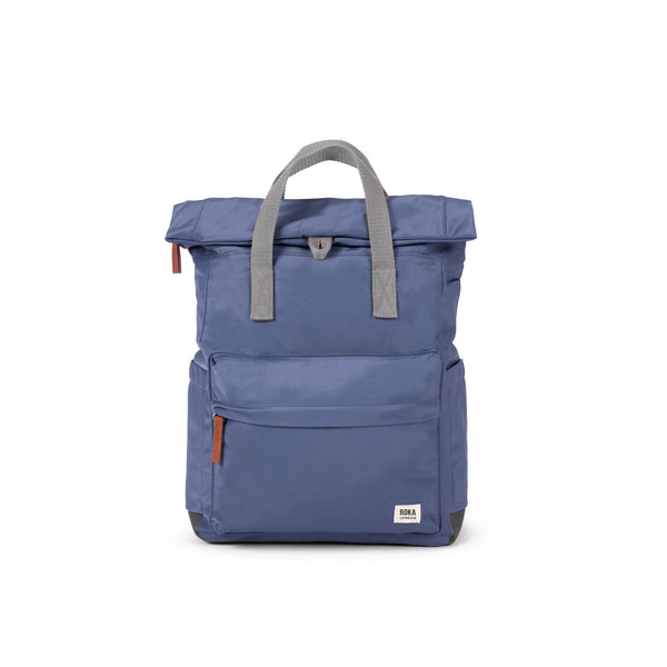 roka london Canfield Roll Top Backpack in Airforce
