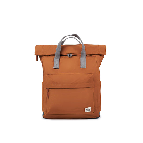 roka london Canfield Roll Top Backpack in Bran