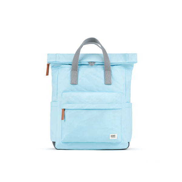 roka london Canfield Roll Top Backpack in Canal