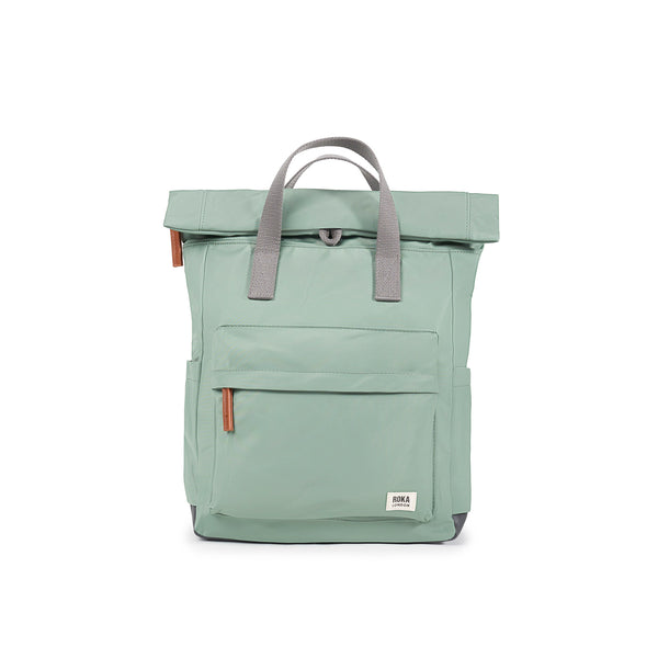 roka london Canfield Roll Top Backpack in Frost