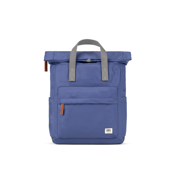 roka london Canfield Roll Top Backpack in Indigo