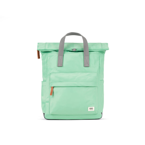 roka london Canfield Roll Top Backpack in Matcha