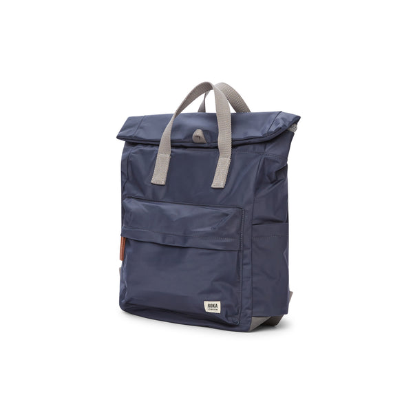 Roka London Canfield Roll Top Backpack In Midnight
