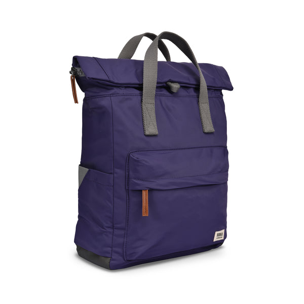 Roka London Canfield Roll Top Backpack In Mulberry