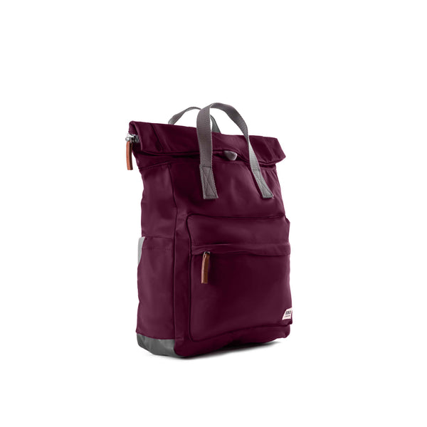 Roka London Canfield Roll Top Backpack In Plum