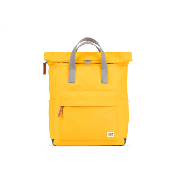 roka london Canfield Roll Top Backpack in Saffron