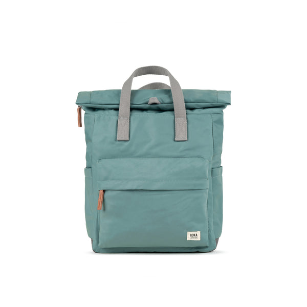 roka london Canfield Roll Top Backpack in Sage