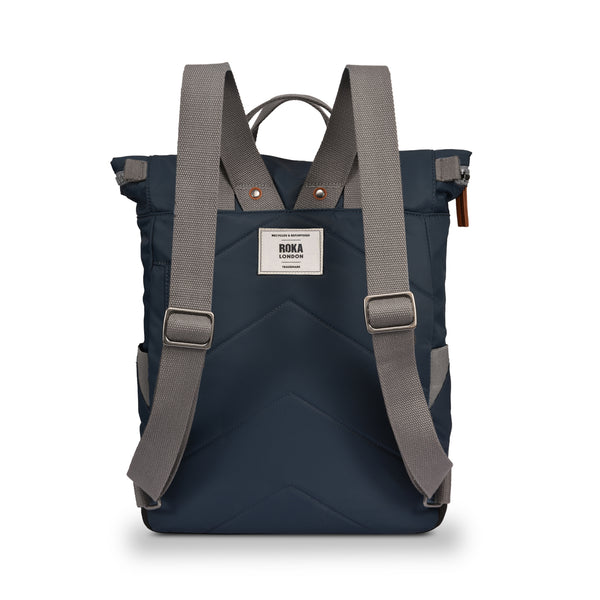 Roka London Canfield Roll Top Backpack In Smoke