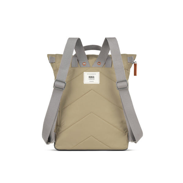 Roka London Canfield Roll Top Backpack In Taupe
