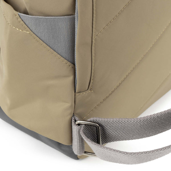 Roka London Canfield Roll Top Backpack In Taupe