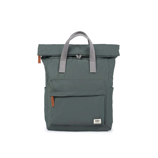 roka london Canfield Roll Top Backpack in Thyme