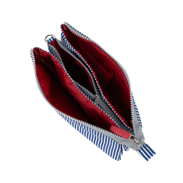 Roka London Carnaby Crossbody Bag In Blue Hickory