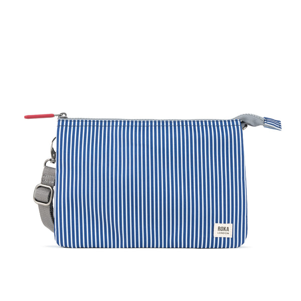 roka london Carnaby Crossbody Bag in Blue Hickory