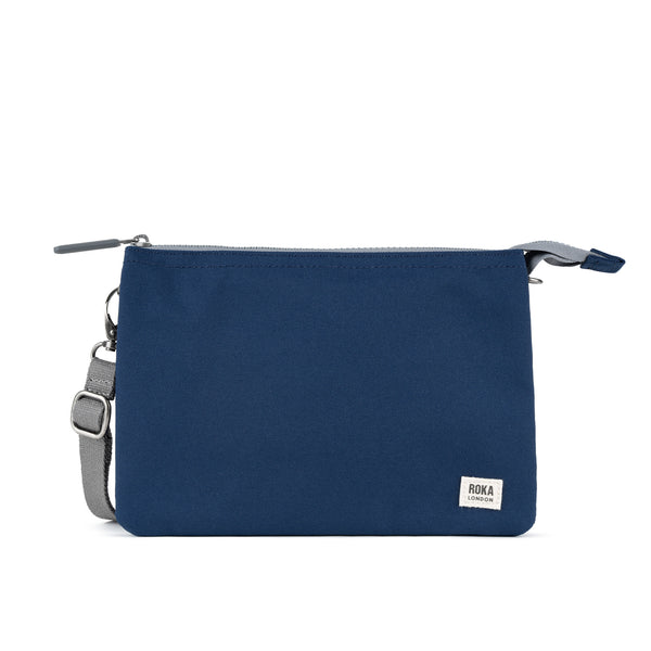 roka london Carnaby Crossbody Bag in Crisp Blue