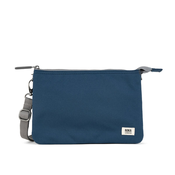 roka london Carnaby Crossbody Bag in Deep Blue