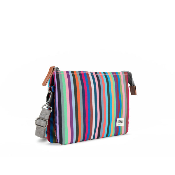 Roka London Carnaby Crossbody Bag In Multi Stripe