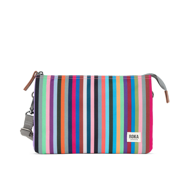 roka london Carnaby Crossbody Bag in Multi Stripe