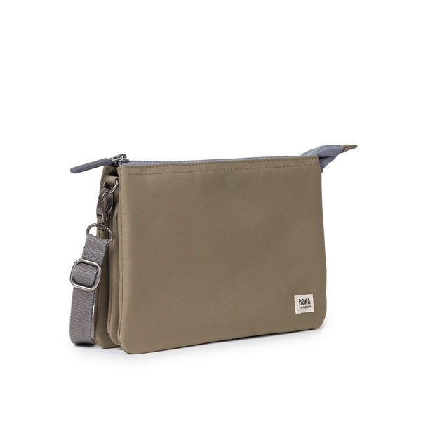 Roka London Carnaby Crossbody Bag In Taupe