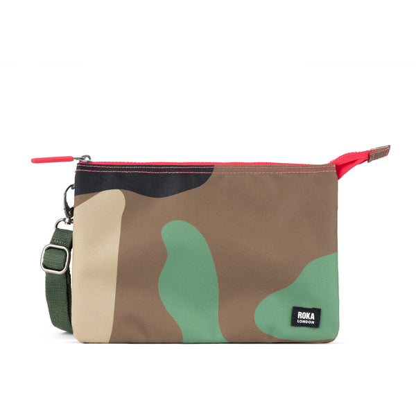 roka london Carnaby Crossbody Bag in Vintage Camo