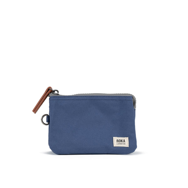 roka london Carnaby Wallet in Burnt Blue