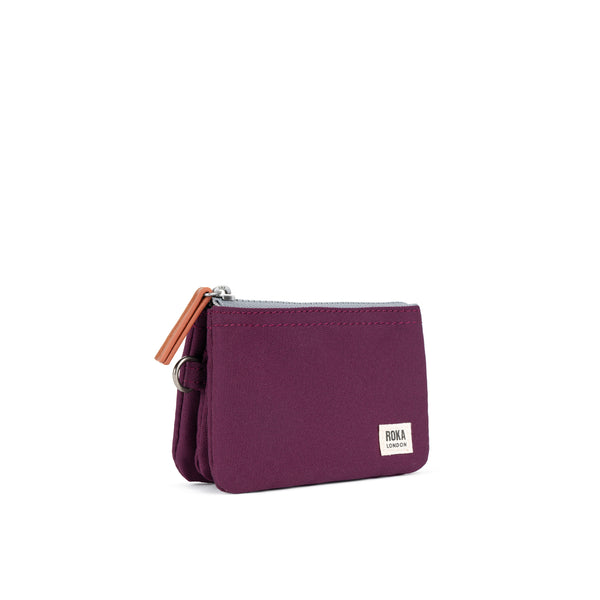 Roka London Carnaby Wallet In Cherry Lacquer