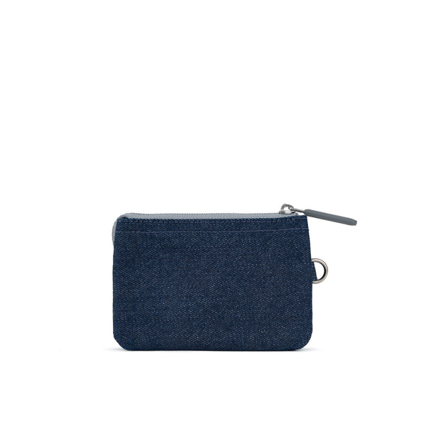 Roka London Carnaby Wallet In Dark Denim