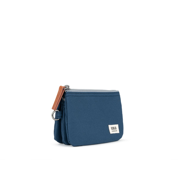 Roka London Carnaby Wallet In Deep Blue