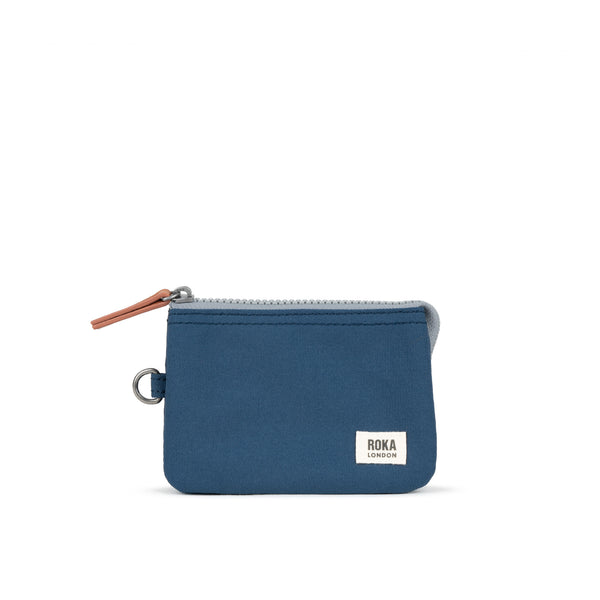 roka london Carnaby Wallet in Deep Blue