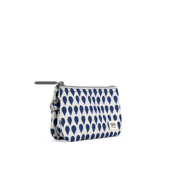 Roka London Carnaby Wallet In Denim Rain