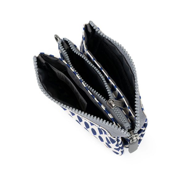Roka London Carnaby Wallet In Denim Rain