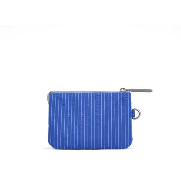 Roka London Carnaby Wallet In Light Wash Denim