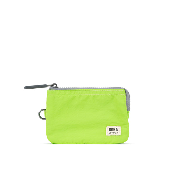 roka london Carnaby Wallet in Lime