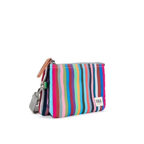 Roka London Carnaby Wallet In Multi Stripe