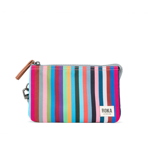 roka london Carnaby Wallet in Multi Stripe
