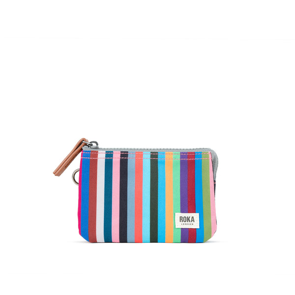 roka london Carnaby Wallet in Multi Stripe