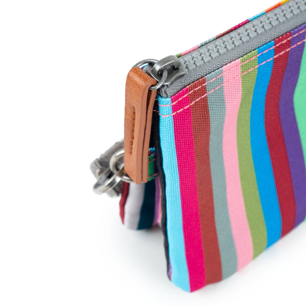Roka London Carnaby Wallet In Multi Stripe