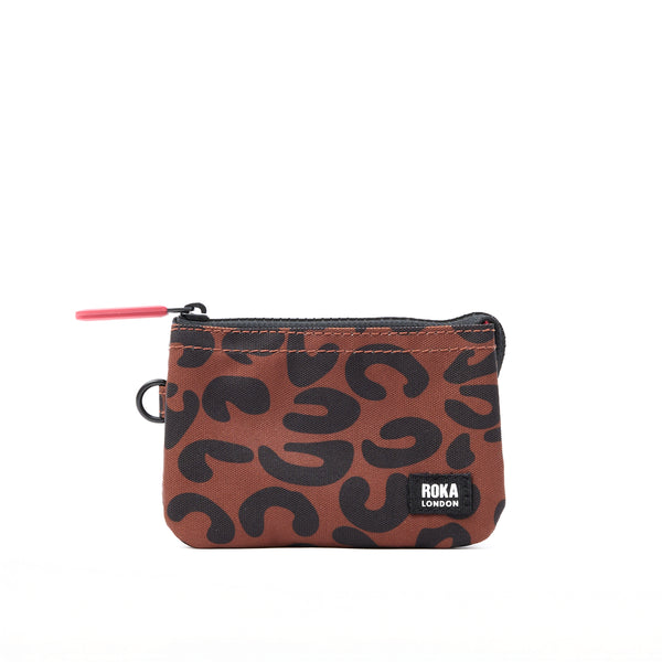 roka london Carnaby Wallet in Scarlet Leopard