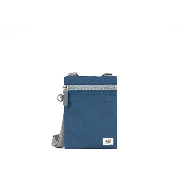 roka london Chelsea Pocket Sling Bag in Deep Blue