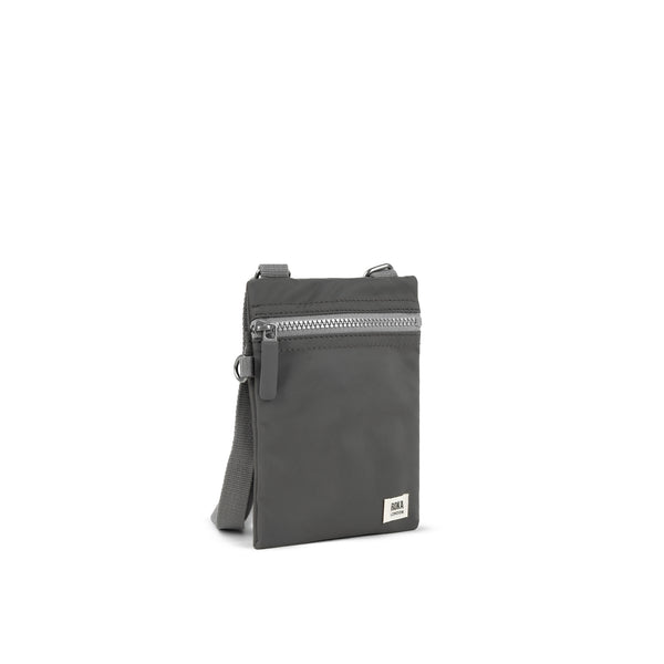 Roka London Chelsea Pocket Sling Bag In Graphite